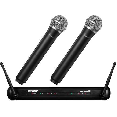 Bộ thu và micro không dây cầm tay Shure SVX288/PG58 Dual